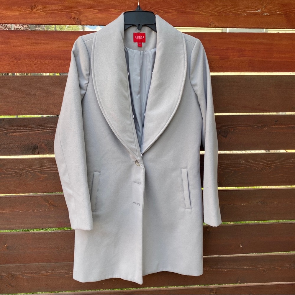 GUESS Light Gray 2-piece Coat 🧥